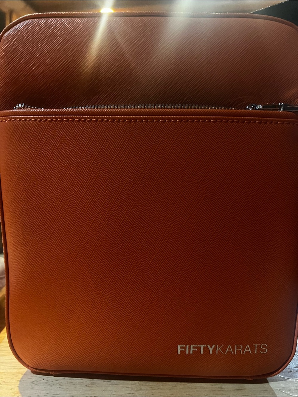 ❌RARE❌NWOT Fifty Karat Orange Message Bag 💼